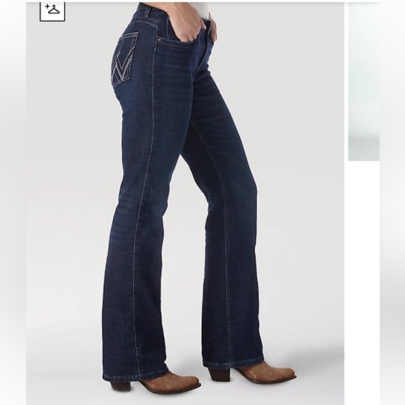 Wrangler Denim - WRANGLER Ultimate Riding Jeans Q-BABY Mid-Rise Bootcut Classic Blue 9/10X38 Tall